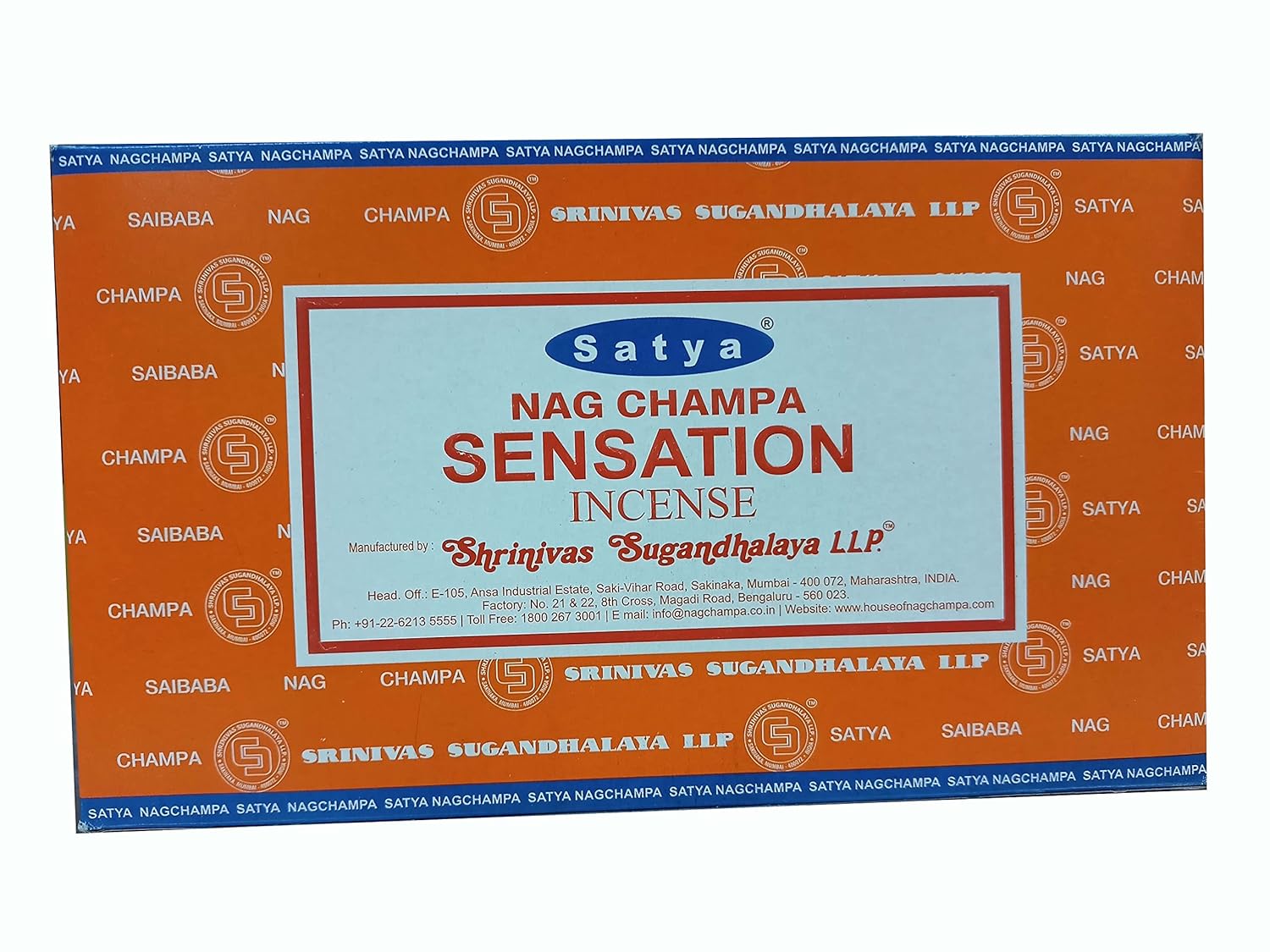 Satya Fragrance Nag Champa Sansation Incense Stick Masala Agarbatti